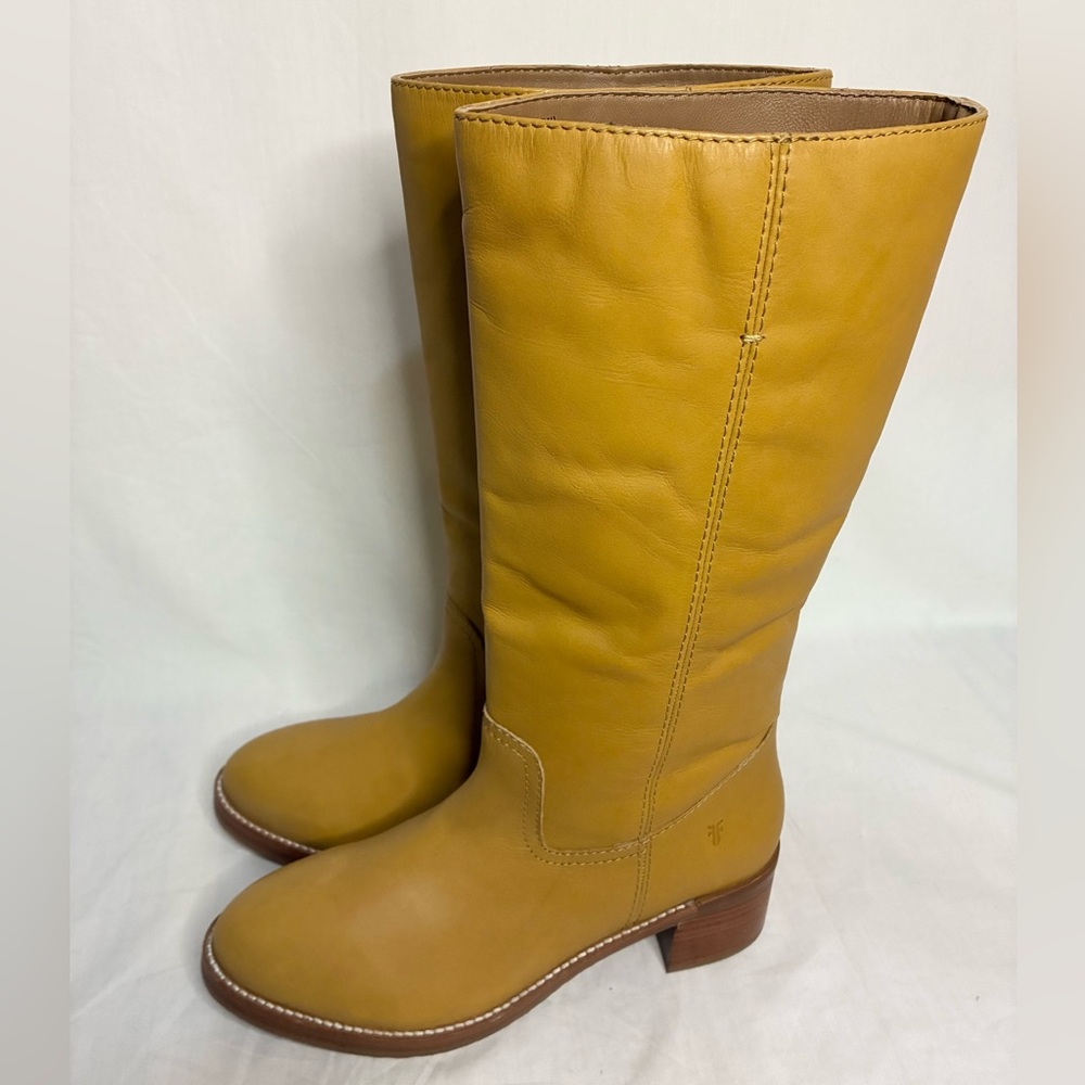 NEW. Frye Camryn Leather Boots Banana - Picture 4 of 14